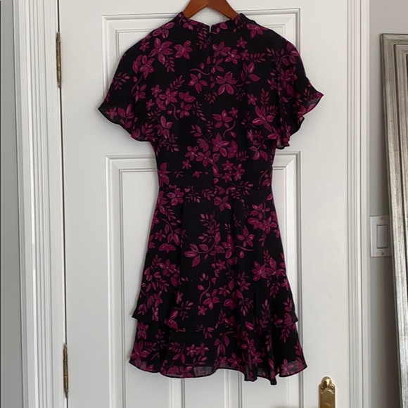 Parker black floral print dress in size XS. - Picture 6 of 6